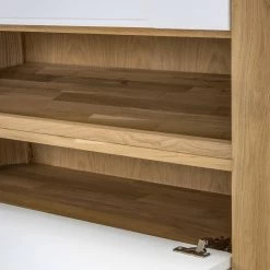 Studio Copenhagen Meuble à chaussures Loca - Partiellement en chêne sauvage massif - Chêne sauvage / Blanc -Vestiaires Soldes 1000005242 110 GALLERYIMAGES P000000001000005242