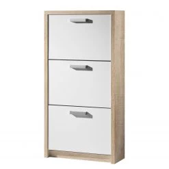 Mooved Meuble à  chaussures Arca - Imitation chêne brut de sciage / Blanc mat