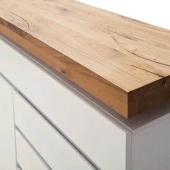 Fredriks Commode Roble - Blanc mat / Chêne à nœuds -Vestiaires Soldes 1000064337 200811 13550900522 DETAILS P000000001000064337