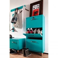 Tenzo Meuble à chaussures Malibu - Bleu -Vestiaires Soldes 1000097853 200527 07400200368 DETAILS P000000001000097853