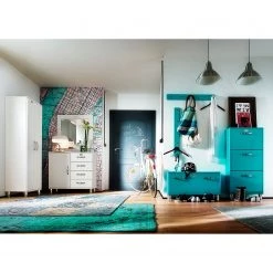 Tenzo Meuble à chaussures Malibu - Bleu -Vestiaires Soldes 1000097853 200527 07400300369 DETAILS P000000001000097853