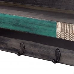 Wolf-Möbel Panneau porte-manteaux Goa - Partiellement en manguier massif - Manguier marron foncé -Vestiaires Soldes 1000104032 180606 145441114 GALLERYIMAGES P000000001000104032