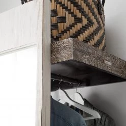 Wolf-Möbel Porte-manteaux Goa - Partiellement en manguier massif - Manguier blanc vintage -Vestiaires Soldes 1000117578 210216 17030100006 DETAILS P000000001000117578