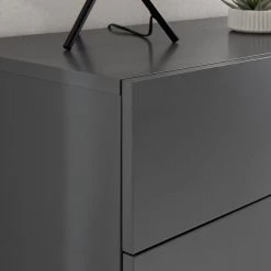 Mørteens Meuble à chaussures Lindholm II - Partiellement en chêne massif - Gris -Vestiaires Soldes 1000119255 190214 13124400003 GALLERYIMAGES P000000001000119255