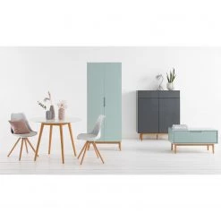 Mørteens Meuble à chaussures Lindholm II - Partiellement en chêne massif - Gris -Vestiaires Soldes 1000119255 200806 11182300003 MOOD DETAILS P000000001000119255 mood