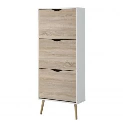 Mørteens Meuble à chaussures Sunndal - Imitation chêne / Hévéa