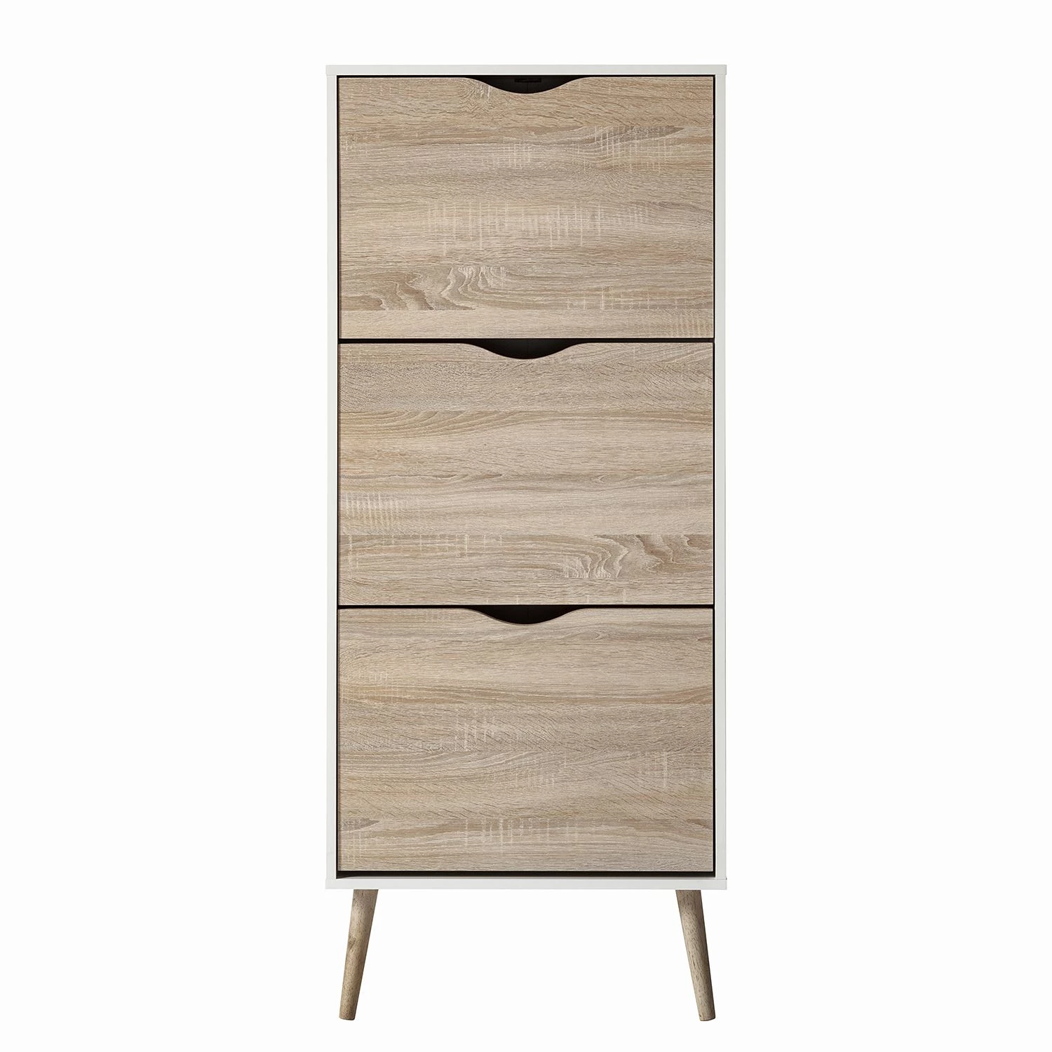 Mørteens Meuble à chaussures Sunndal - Imitation chêne / Hévéa 3 Mørteens Meuble à chaussures Sunndal - Imitation chêne / Hévéa – Image 3