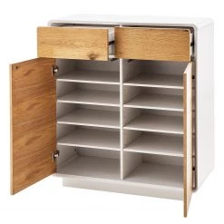 Mørteens Meuble à chaussures Boge - Chêne à nœuds/ Blanc mat -Vestiaires Soldes 1000123859 200921 14513300005 DETAILS P000000001000123859