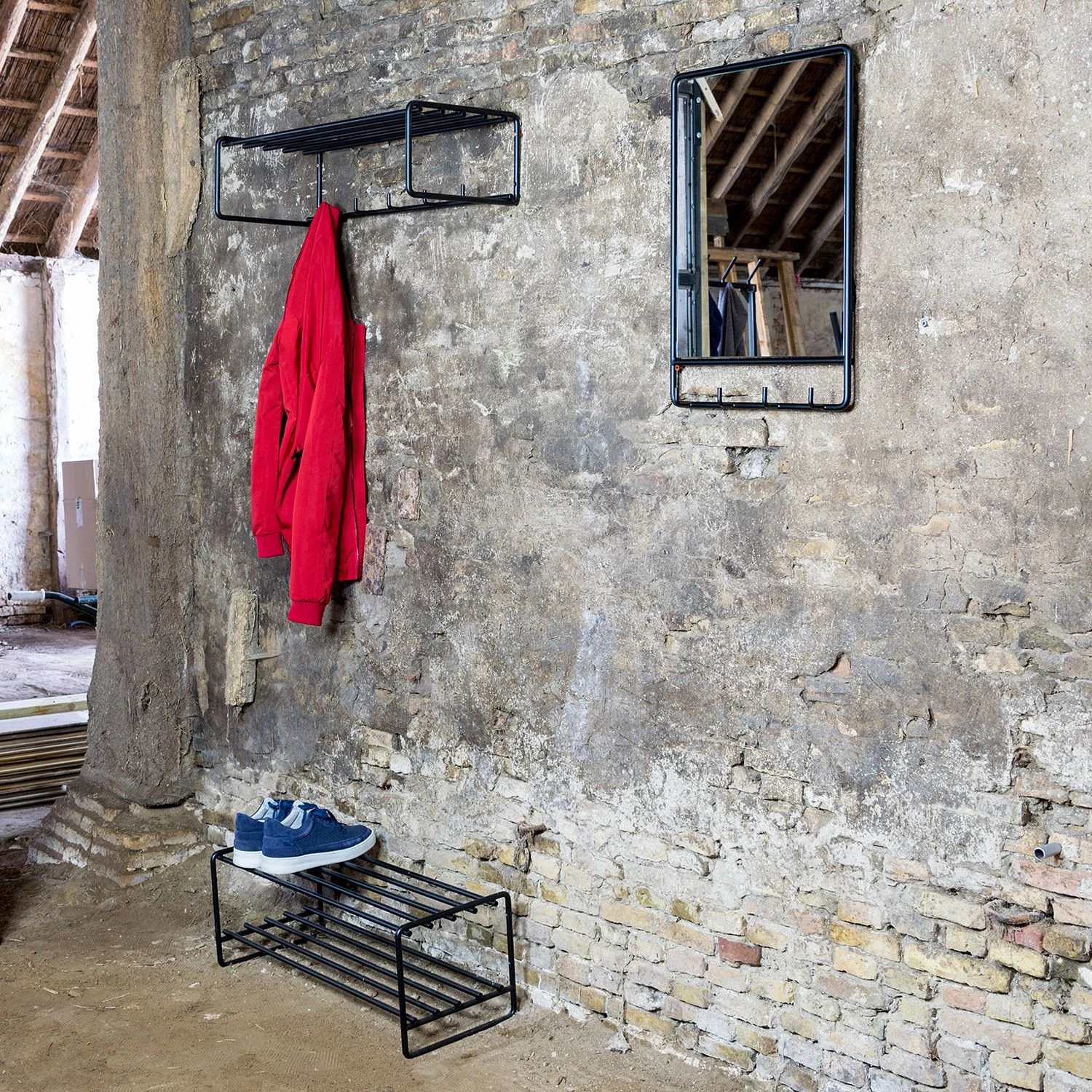 Red Living Porte-manteaux mural Opp - Métal - Noir 2 Red Living Porte-manteaux mural Opp - Métal - Noir – Image 2