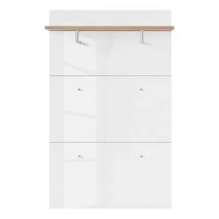 Germania Porte-manteaux Telde - Blanc brillant / Imitation chêne de Navarre -Vestiaires Soldes 1000126192 180807 08424216 GALLERYIMAGES P000000001000126192