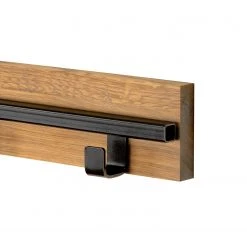 Red Living Porte-manteau mural Danville ll - Chêne massif / Acier - Chêne / Noir -Vestiaires Soldes 1000131964 210618 17403100145 DETAILS P000000001000131964