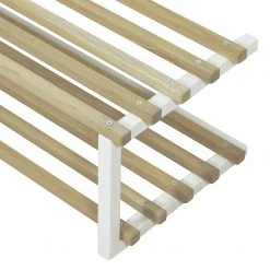 Red Living Étagère à chaussures Norton - Chêne massif / Acier - Chêne / Blanc 5 Red Living Étagère à chaussures Norton - Chêne massif / Acier - Chêne / Blanc -Vestiaires Soldes 1000131974 180919 09345085 GALLERYIMAGES P000000001000131974