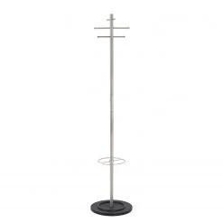 Mooved Porte-manteaux Planalto - Acier inoxydable - Acier inoxydable / Noir