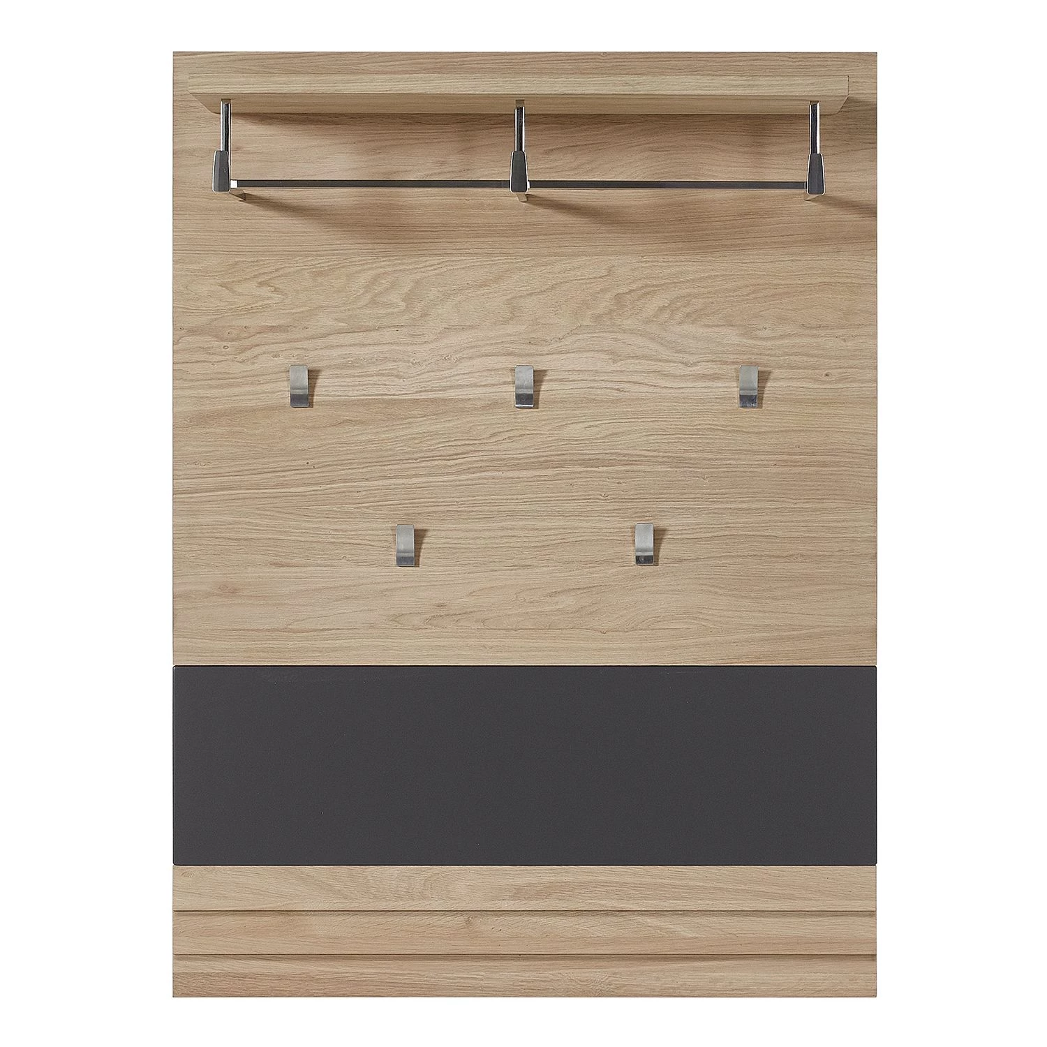 Naturoo Porte-manteaux mural Jorvi - Partiellement en chêne sauvage massif - Chêne sauvage / Graphite 1 Naturoo Porte-manteaux mural Jorvi - Partiellement en chêne sauvage massif - Chêne sauvage / Graphite