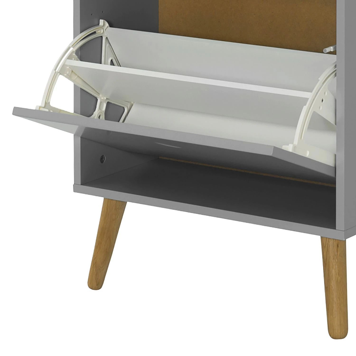 Tenzo Meuble à chaussures Dot - Partiellement en chêne massif - Gris 8 Tenzo Meuble à chaussures Dot - Partiellement en chêne massif - Gris – Image 8