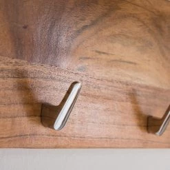 Ars manufacti Porte-manteaux mural Buuda - Partiellement en acacia massif - Acacia / Écru -Vestiaires Soldes 1000145840 190626 09452000003 GALLERYIMAGES P000000001000145840