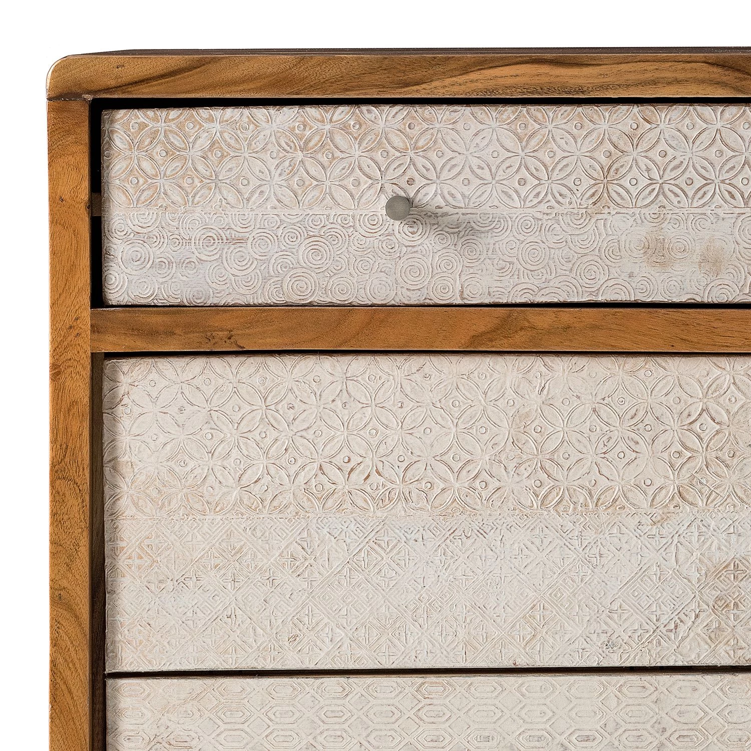 Ars manufacti Meuble à chaussures Buuda - Partiellement en acacia massif - Écru / Acacia 9 Ars manufacti Meuble à chaussures Buuda - Partiellement en acacia massif - Écru / Acacia – Image 9