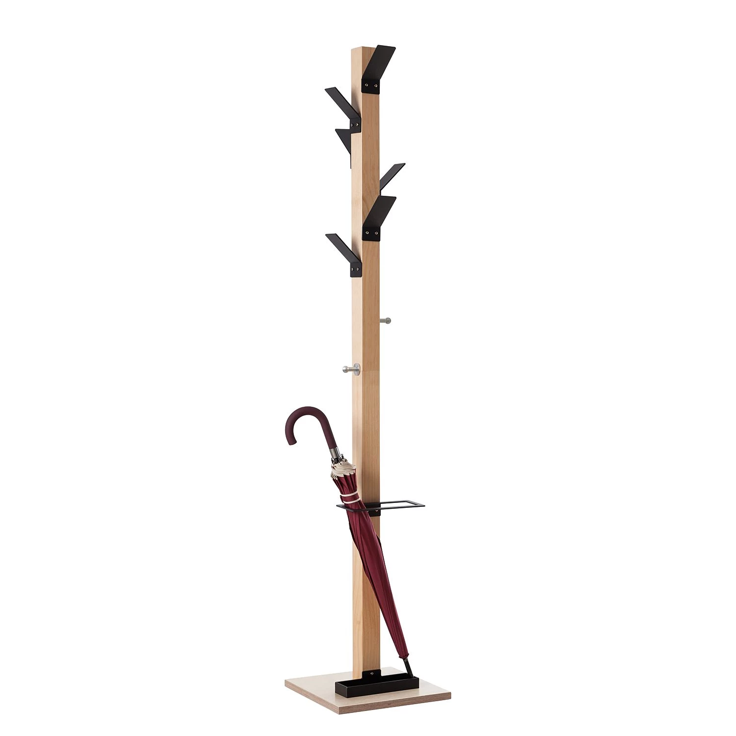 Paperflow Porte-manteaux easyCloth - Hêtre massif / Métal - Noir 1 Paperflow Porte-manteaux easyCloth - Hêtre massif / Métal - Noir