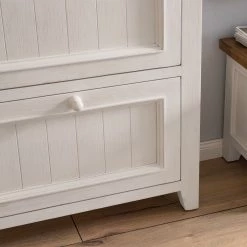 Maison Belfort Meuble à chaussures Balignton - Pin massif - Pin / Blanc -Vestiaires Soldes 1000148080 211116 124715000117 DETAILS P000000001000148080