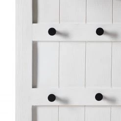 Maison Belfort Porte-manteaux mural Balignton - Pin massif / Métal - Pin / Blanc -Vestiaires Soldes 1000148092 211116 124828000136 DETAILS P000000001000148092