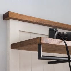 Maison Belfort Porte-manteaux mural Balignton - Pin massif / Métal - Pin / Blanc -Vestiaires Soldes 1000148092 211116 124829000148 DETAILS P000000001000148092