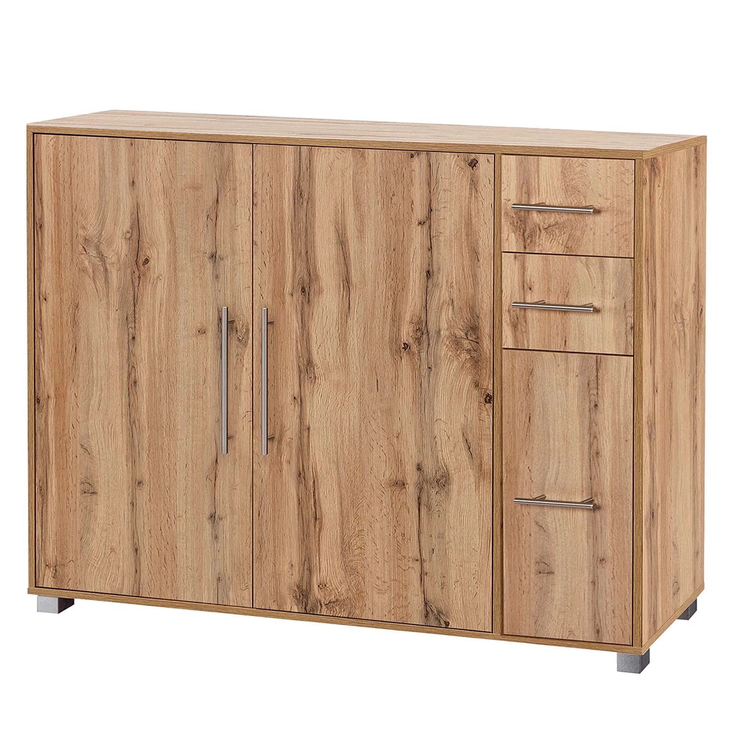 Schildmeyer Armoire à chaussures Pisa I - Imitation chêne rustique - Hauteur : 104 cm 1 Schildmeyer Armoire à chaussures Pisa I - Imitation chêne rustique - Hauteur : 104 cm