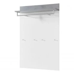 Germania Panneau portemanteau Nerola - Blanc / Imitation béton