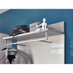 Germania Panneau portemanteau Nerola - Blanc / Imitation béton -Vestiaires Soldes 1000150708 190104 11554300004 GALLERYIMAGES P000000001000150708