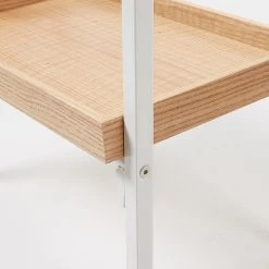 Norrwood Porte-manteaux Lugarno II - Blanc / Placage chêne -Vestiaires Soldes 1000152399 190110 15035100006 GALLERYIMAGES P000000001000152399