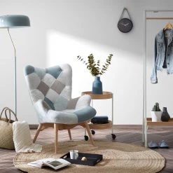 Norrwood Porte-manteaux Lugarno II - Blanc / Placage chêne -Vestiaires Soldes 1000152399 200429 06492800059 MOOD DETAILS P000000001000152399 mood