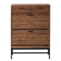 Ars manufacti Meuble à chaussures Grasby - Pin massif / Métal - Pin / Noir -Vestiaires Soldes 1000152795 191119 10323200025 DETAILS P000000001000152795