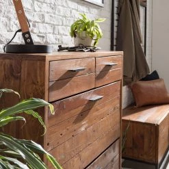 Ars manufacti Meuble à chaussures Grasby - Pin massif / Métal - Pin / Noir -Vestiaires Soldes 1000152795 200504 06554300021 DETAILS P000000001000152795