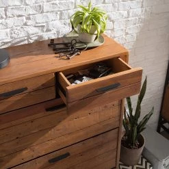 Ars manufacti Meuble à chaussures Grasby - Pin massif / Métal - Pin / Noir -Vestiaires Soldes 1000152795 200504 06554500023 DETAILS P000000001000152795