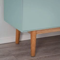 Mørteens Meuble à chaussures Lindholm II - Partiellement en chêne massif - Vert menthe -Vestiaires Soldes 1000153430 200217 15312500062 DETAILS P000000001000153430