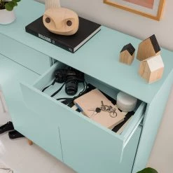 Mørteens Meuble à chaussures Lindholm II - Partiellement en chêne massif - Vert menthe -Vestiaires Soldes 1000153430 200217 15312600066 DETAILS P000000001000153430