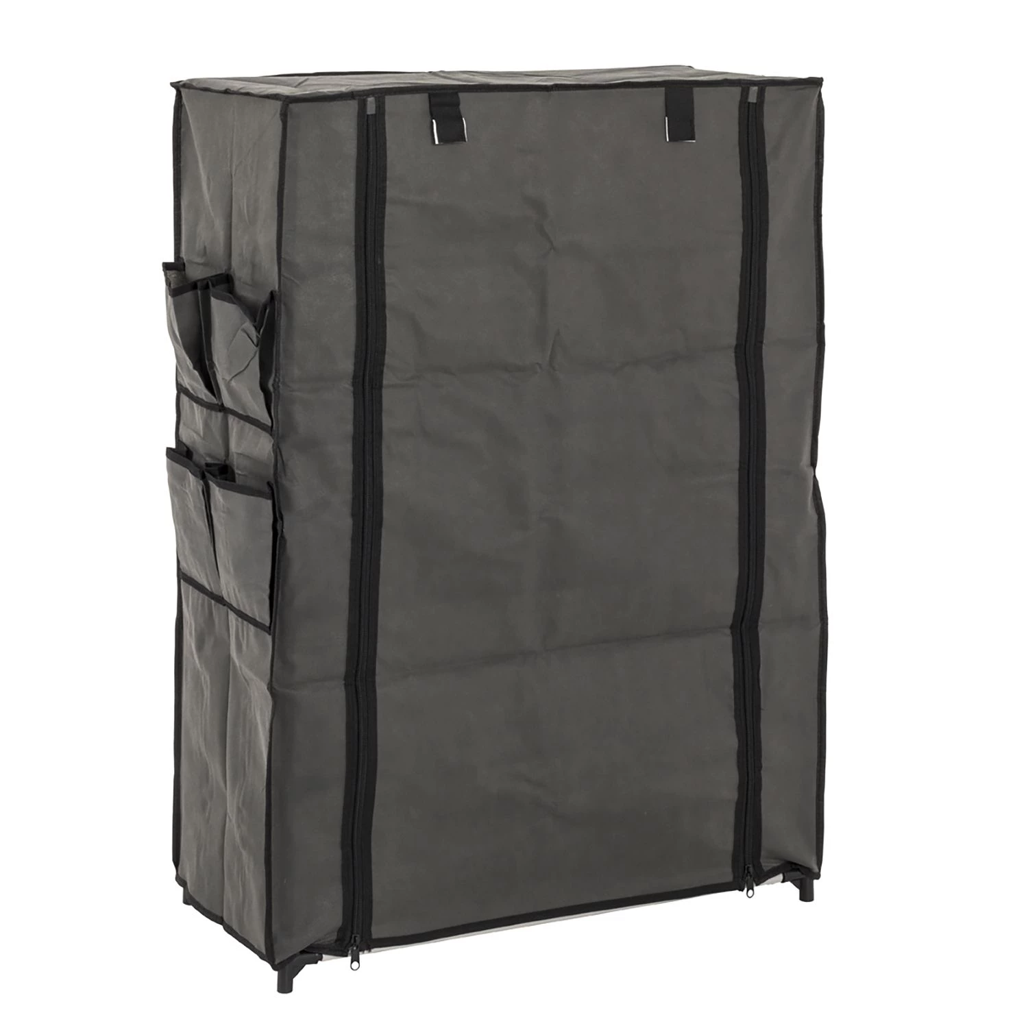 Mooved Armoire à chaussures tissu Bejuco II - Matériau non-tissé / Acier -Gris 1 Mooved Armoire à chaussures tissu Bejuco II - Matériau non-tissé / Acier -Gris