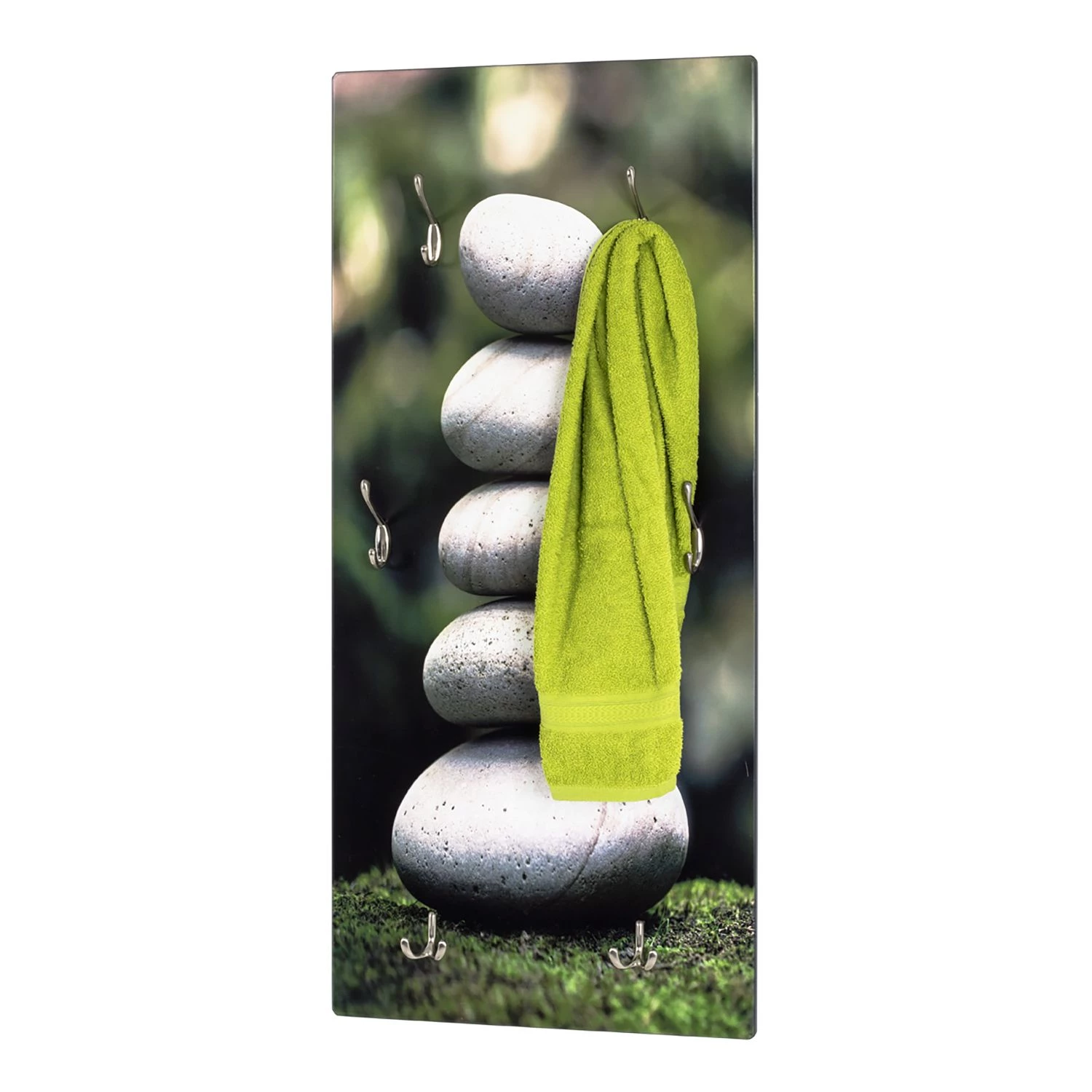 Mooved Porte-manteaux mural Myaree - Gris clair / Vert 2 Mooved Porte-manteaux mural Myaree - Gris clair / Vert – Image 2