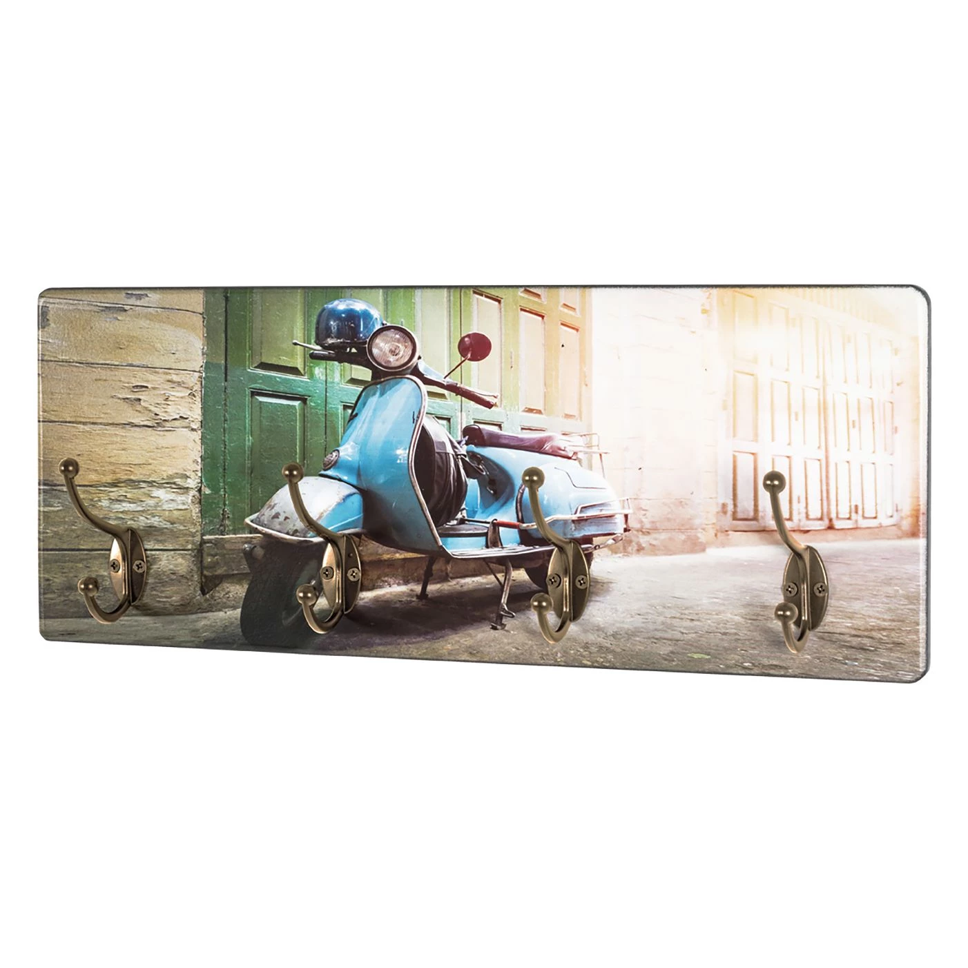 Mooved Porte-manteaux mural Ravena - Bleu / Jaune 1 Mooved Porte-manteaux mural Ravena - Bleu / Jaune