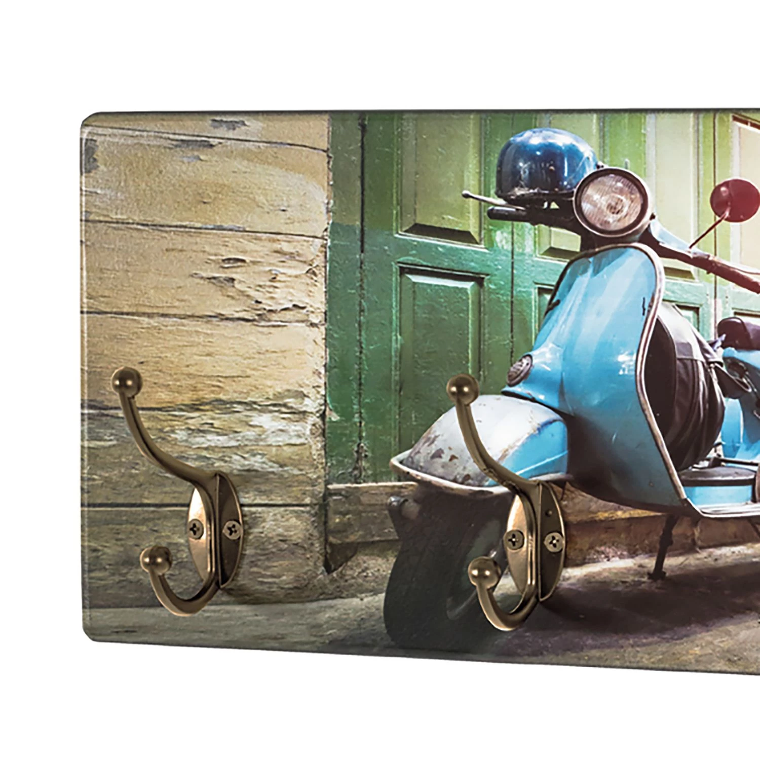 Mooved Porte-manteaux mural Ravena - Bleu / Jaune 2 Mooved Porte-manteaux mural Ravena - Bleu / Jaune – Image 2