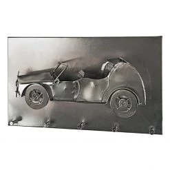 Red Living Porte-manteaux mural Aterrado II - Acier - Argenté