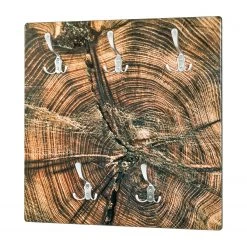 Mooved Porte-manteaux mural Norlane - Marron / Argenté