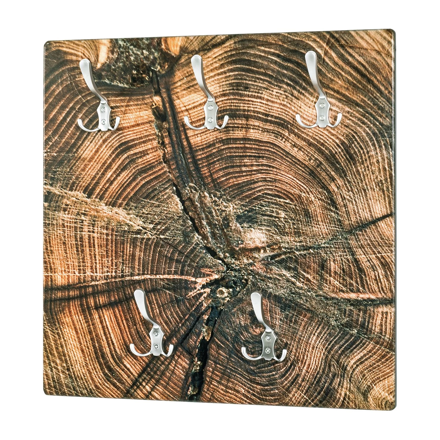 Mooved Porte-manteaux mural Norlane - Marron / Argenté 1 Mooved Porte-manteaux mural Norlane - Marron / Argenté