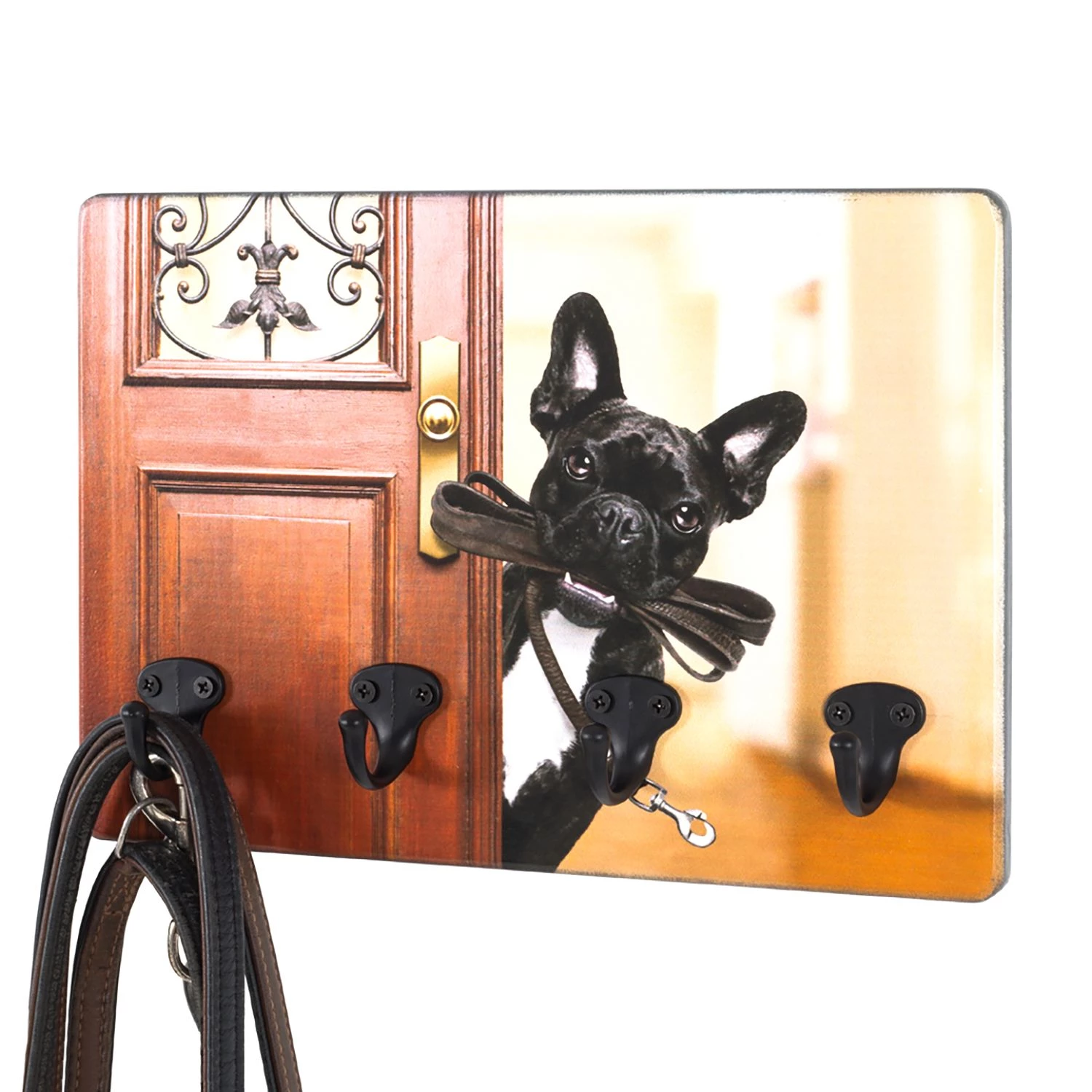 Mooved Porte-manteaux mural Hofham I - Marron / Noir 2 Mooved Porte-manteaux mural Hofham I - Marron / Noir – Image 2