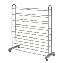 WENKO Étagère à chaussures Giant - Métal - Argenté