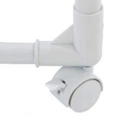 WENKO Portant à vêtement d’angle Pointy - Métal - Chrome / Blanc -Vestiaires Soldes 1000155818 190204 17252000170 GALLERYIMAGES P000000001000155818