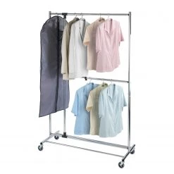 WENKO Portant à vêtements Profissimo - Métal - Chrome / Noir -Vestiaires Soldes 1000155828 190204 17252300200 GALLERYIMAGES P000000001000155828