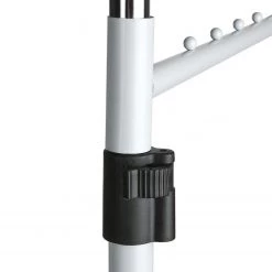 WENKO Armoire en tissu Trio - Métal - Chrome / Blanc -Vestiaires Soldes 1000155830 190204 17252300209 GALLERYIMAGES P000000001000155830