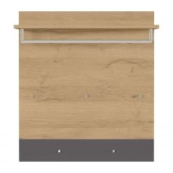 Germania Porte-manteaux mural Berlebeck - Imitation chêne Grandson / Graphite -Vestiaires Soldes 1000158697 190220 11174300003 GALLERYIMAGES P000000001000158697