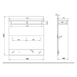 Germania Porte-manteaux mural Berlebeck - Imitation chêne Grandson / Graphite -Vestiaires Soldes 1000158697 190220 11174300005 GALLERYIMAGES P000000001000158697