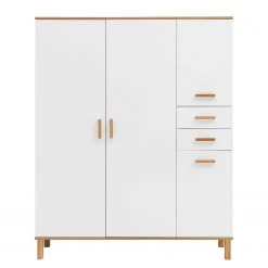 Schildmeyer Armoire à chaussures Padua - Blanc / Chêne -Vestiaires Soldes 1000166817 190329 10015400036 GALLERYIMAGES P000000001000166817